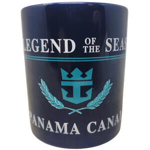 Royal Caribbean Legend of the Seas Panama Canal Cruise Mug Blue Ceramic